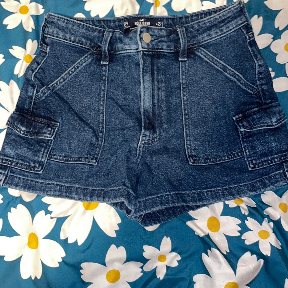 Hollister Cargo Denim Jean Shorts